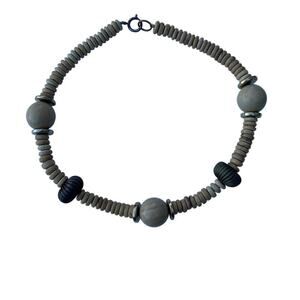 Boutique Women's 18” Beaded Necklace, Gold Color Bead In-between Beads
